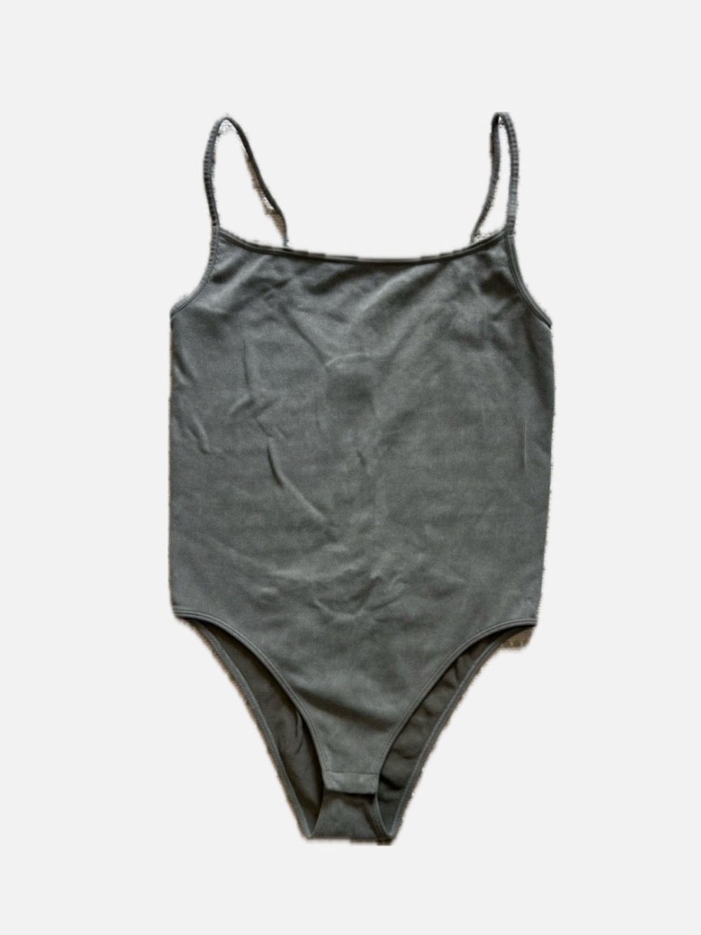 H&M green gray bodysuit
